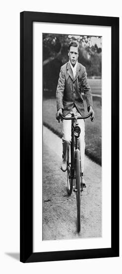 The Future King Edward VIII Riding His Bicycle in 1911-null-Framed Giclee Print