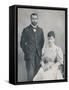 The future King George V and Queen Mary shortly after their marriage, 1893 (1911)-WS Stuart-Framed Stretched Canvas