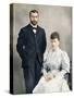 The future King George V and Queen Mary shortly after their marriage, 1893 (1911)-WS Stuart-Stretched Canvas