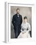 The future King George V and Queen Mary shortly after their marriage, 1893 (1911)-WS Stuart-Framed Photographic Print