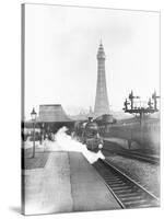 The Fylde Coast Express at Blackpool Central Station-null-Stretched Canvas