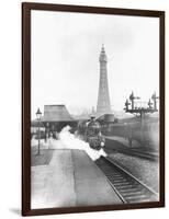 The Fylde Coast Express at Blackpool Central Station-null-Framed Photographic Print