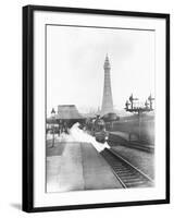 The Fylde Coast Express at Blackpool Central Station-null-Framed Photographic Print