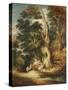 The Gadshill Oak, 1790 (Oil on Canvas)-Gainsborough Dupont-Stretched Canvas