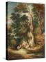 The Gadshill Oak, 1790 (Oil on Canvas)-Gainsborough Dupont-Stretched Canvas