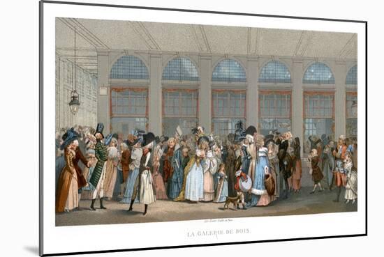 The Galerie De Bois, Paris, 1787-Urrabieta-Mounted Giclee Print