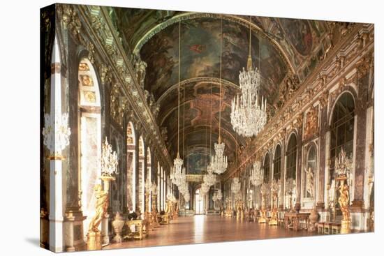 The Galerie Des Glaces (Hall of Mirrors) 1678-84-Jules Hardouin Mansart-Stretched Canvas