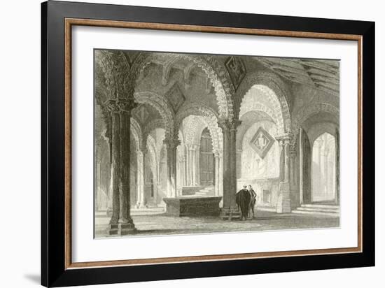 The Galilee, West End of Durham Cathedral-Thomas Allom-Framed Giclee Print