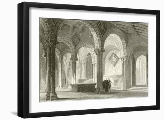 The Galilee, West End of Durham Cathedral-Thomas Allom-Framed Giclee Print