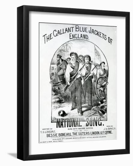 The Gallant Blue Jackets of England-null-Framed Giclee Print