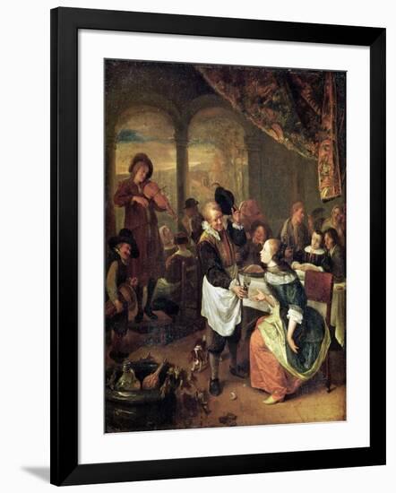 The Gallant Innkeeper-Jan Havicksz. Steen-Framed Giclee Print