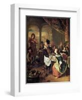The Gallant Innkeeper-Jan Havicksz. Steen-Framed Giclee Print