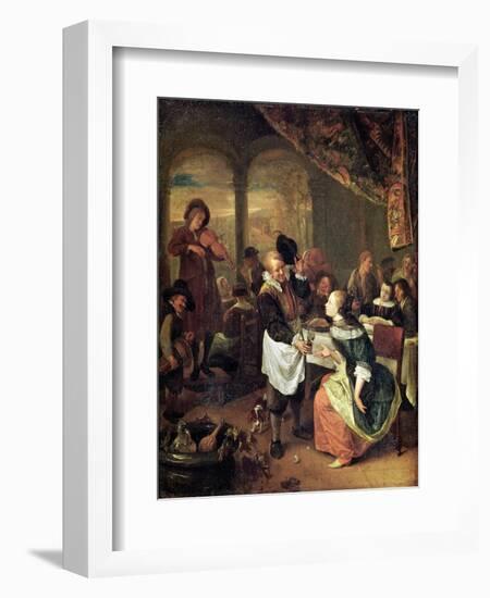 The Gallant Innkeeper-Jan Havicksz. Steen-Framed Giclee Print