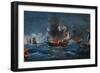 The Galleon Great Harry, Flagship of English Fleet, Oil on Canvas-null-Framed Giclee Print