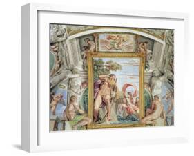 The "Galleria Carracci" Detail of Polyphemus and Galatea, 1597-1604-Annibale Carracci-Framed Giclee Print