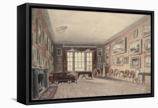 The Gallery at Browsholme, near Clitheroe, Yorkshire-John Buckler-Framed Stretched Canvas