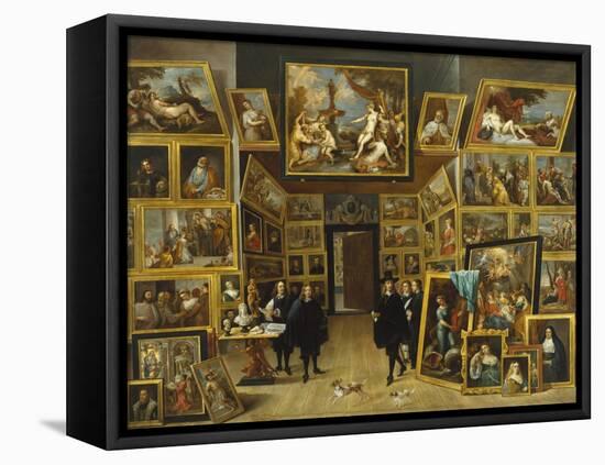 The Gallery of Archduke Leopold Wilhelm-David Teniers the Younger-Framed Stretched Canvas