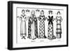 'The Gallery of British Costume: Dress Worn in the Reign of the First Edward', c1934-Unknown-Framed Giclee Print