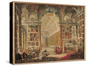 The Gallery of Cardinal Silvio Valenti-Gonzaga in Rome, 1749-Giovanni Paolo Pannini-Stretched Canvas