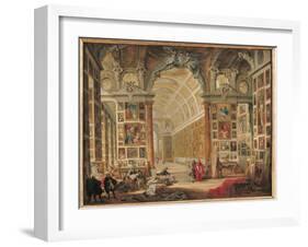 The Gallery of Cardinal Silvio Valenti-Gonzaga in Rome, 1749-Giovanni Paolo Pannini-Framed Giclee Print