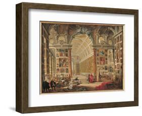 The Gallery of Cardinal Silvio Valenti-Gonzaga in Rome, 1749-Giovanni Paolo Pannini-Framed Giclee Print