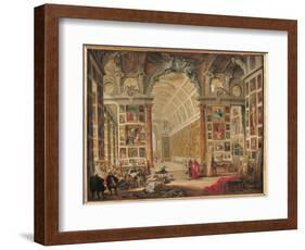 The Gallery of Cardinal Silvio Valenti-Gonzaga in Rome, 1749-Giovanni Paolo Pannini-Framed Giclee Print