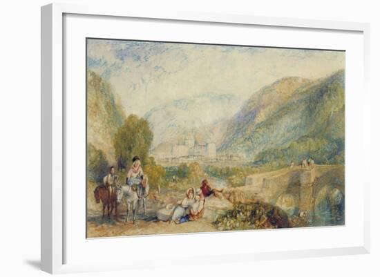 The Gallery of Modern British Artists 1834-1836 Watercolours, Rievaulx Abbey-J. M. W. Turner-Framed Giclee Print