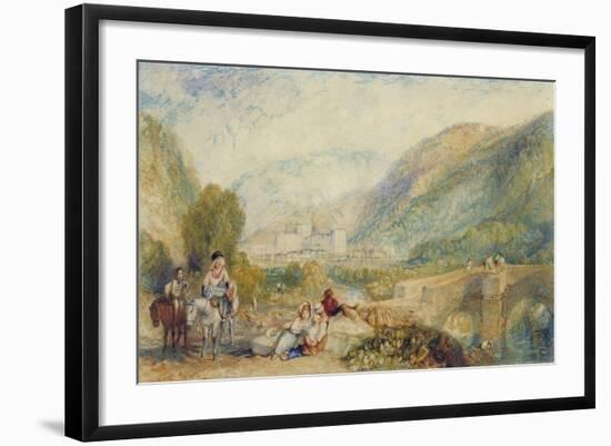 The Gallery of Modern British Artists 1834-1836 Watercolours, Rievaulx Abbey-J. M. W. Turner-Framed Giclee Print