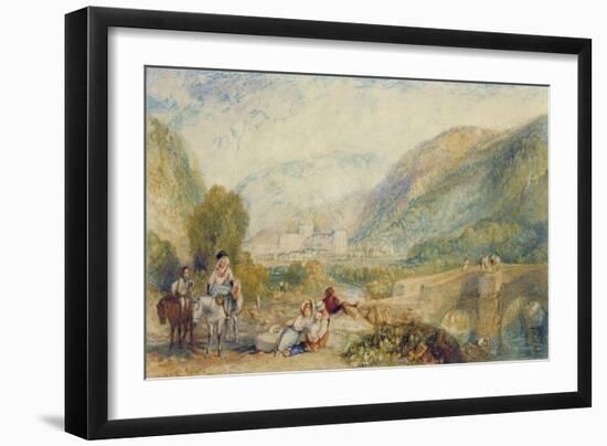 The Gallery of Modern British Artists 1834-1836 Watercolours, Rievaulx Abbey-J. M. W. Turner-Framed Giclee Print