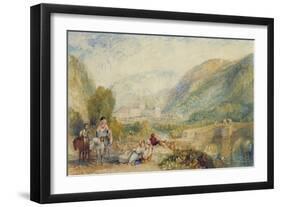 The Gallery of Modern British Artists 1834-1836 Watercolours, Rievaulx Abbey-J. M. W. Turner-Framed Giclee Print