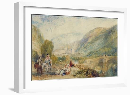 The Gallery of Modern British Artists 1834-1836 Watercolours, Rievaulx Abbey-J. M. W. Turner-Framed Giclee Print