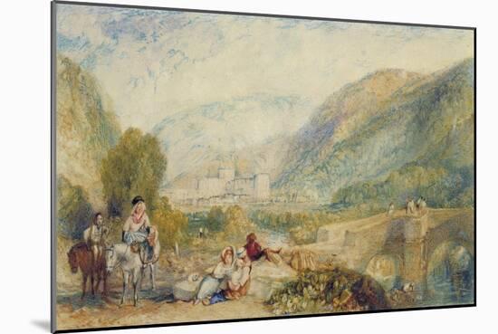 The Gallery of Modern British Artists 1834-1836 Watercolours, Rievaulx Abbey-J. M. W. Turner-Mounted Giclee Print