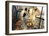 The Gallery of the H.M.S. Calcutta-James Tissot-Framed Art Print