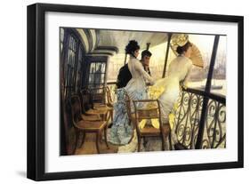 The Gallery of the H.M.S. Calcutta-James Tissot-Framed Art Print