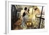 The Gallery of the H.M.S. Calcutta-James Tissot-Framed Art Print