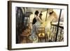 The Gallery of the H.M.S. Calcutta-James Tissot-Framed Art Print