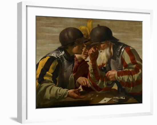 The Gamblers, 1623-Hendrick Ter Brugghen-Framed Giclee Print