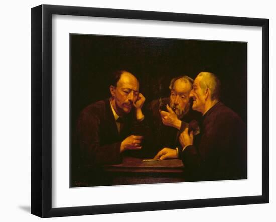 The Gamblers, 1892-null-Framed Giclee Print