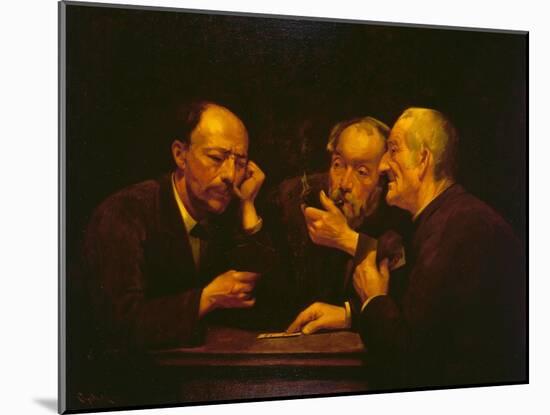 The Gamblers, 1892-null-Mounted Giclee Print