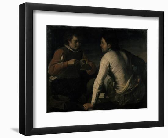 The Gamblers, before 1665-Domenico Gargiulo-Framed Premium Giclee Print