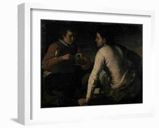 The Gamblers, before 1665-Domenico Gargiulo-Framed Giclee Print