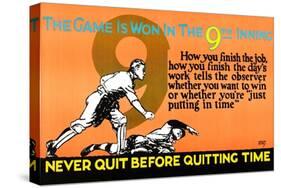 The Game Is Won In The 9th Inning-Robert Beebe-Stretched Canvas