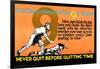 The Game Is Won In The 9th Inning-Robert Beebe-Framed Art Print