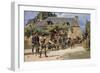 The Game of Boules at Pont-Aven, 1869-Charles Giraud-Framed Giclee Print