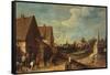 The Game of Bowls-David Teniers the Younger-Framed Stretched Canvas