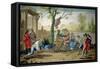 The Game of Bowls-Ramon Bayeu y Subias-Framed Stretched Canvas