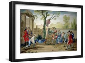 The Game of Bowls-Ramon Bayeu y Subias-Framed Giclee Print