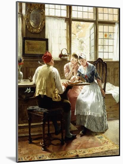 The Game of Checkers-C. Hendrick Nordenberg-Mounted Giclee Print