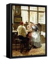 The Game of Checkers-C. Hendrick Nordenberg-Framed Stretched Canvas