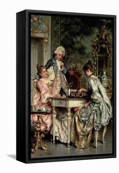 The Game of Chess-Arturo Ricci-Framed Stretched Canvas